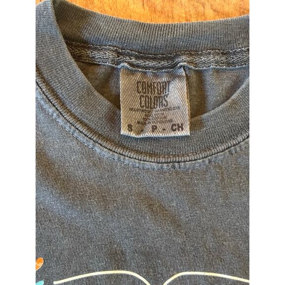 Comfort Colors Women’s Small Graphic Tee Butterfly Floral Celestial Black - Picture 6 of 6